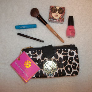 Brand New Macbeth Collection Cheetah Print Clutch